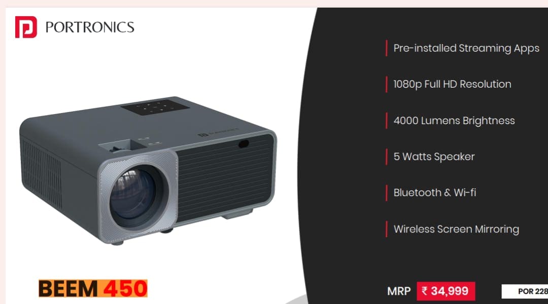 PROJECTOR PARTRONICS